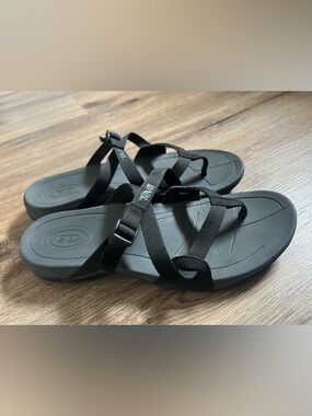 TEVA Ascona Flip Women’s Sandals Black/Grey Size 9.5